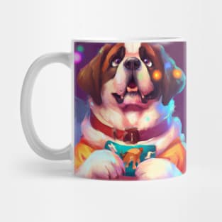 Cute St. Bernard Drawing Mug